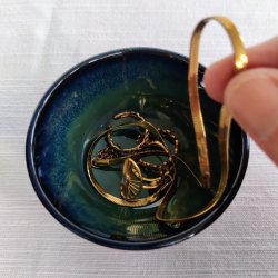 Lille skl, sort/grn/turkis