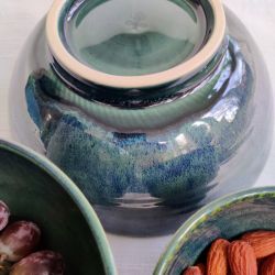 St med 3 skle, mrk bl/grn (: 11-18 cm) 