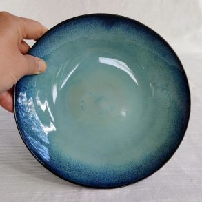 Fadskl, turkis/sort (: 20 cm)