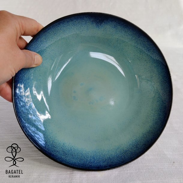 Fadskl, turkis/sort (: 20 cm)