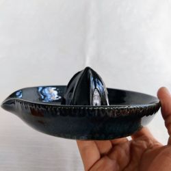 Citruspresser, sort/bl (: 14 cm)