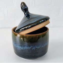 Lgkrukke, bl/turkis/gylden (: 10,5cm)