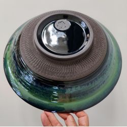 Skl, grn/turkis/sort/r skrv (: 32,5cm)