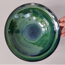 Skl, grn/turkis/sort/r skrv (: 32,5cm)