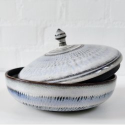 Lgkrukke, Hvid/sort (: 15cm)