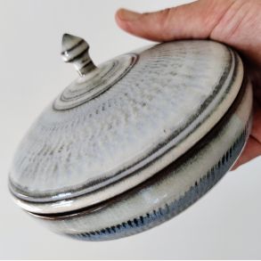 Lgkrukke, Hvid/sort (: 15cm)