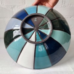 Skl med 12 farver, bl/turkis (: 27 cm)