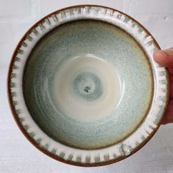 Skl med udskringer, lys (: 13 cm)