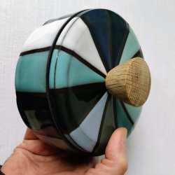 Lgkrukke, Paraply med 12 bl farver (: 13cm)