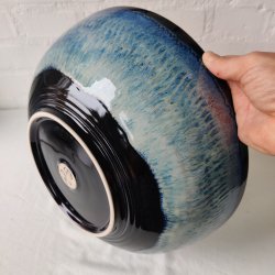 Stor sk�l i bl� (�: 33 cm)