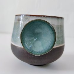 Popsocket kop, lysebl/hvid - Lav