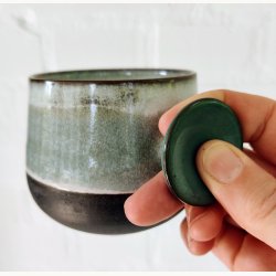 Popsocket kop, lysebl/hvid - Lav