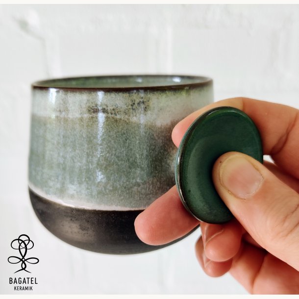 Popsocket kop, lysebl/hvid - Lav