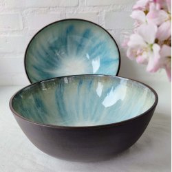 S�t med 2 store sk�le (�: 23 og 25 cm)