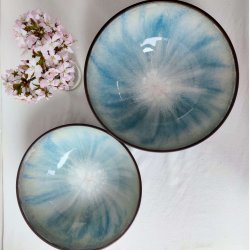 S�t med 2 store sk�le (�: 23 og 25 cm)