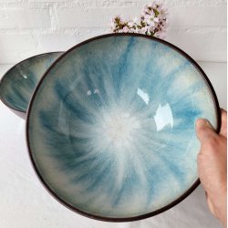 S�t med 2 store sk�le (�: 23 og 25 cm)